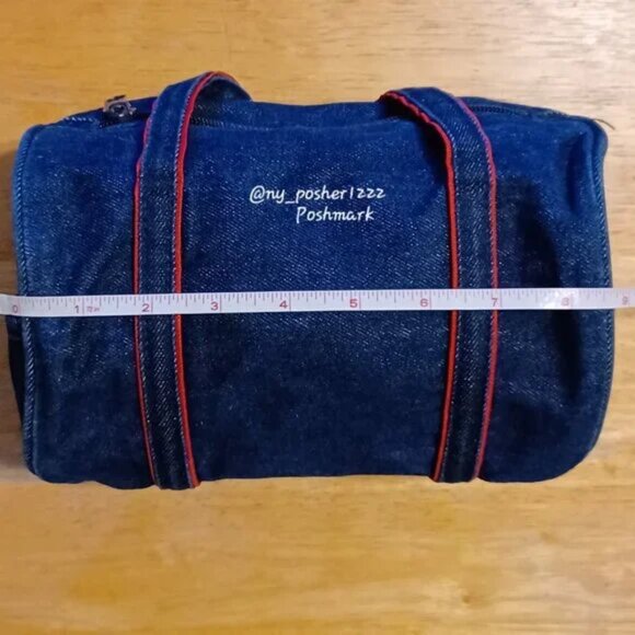 𝓐é𝓻𝓸𝓹𝓸𝓼𝓽𝓪𝓵𝓮 Denim Barrel Bag 🔵🔴 - Picture 8 of 9